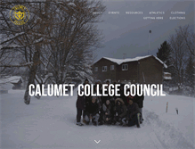 Tablet Screenshot of calumetcollegecouncil.com